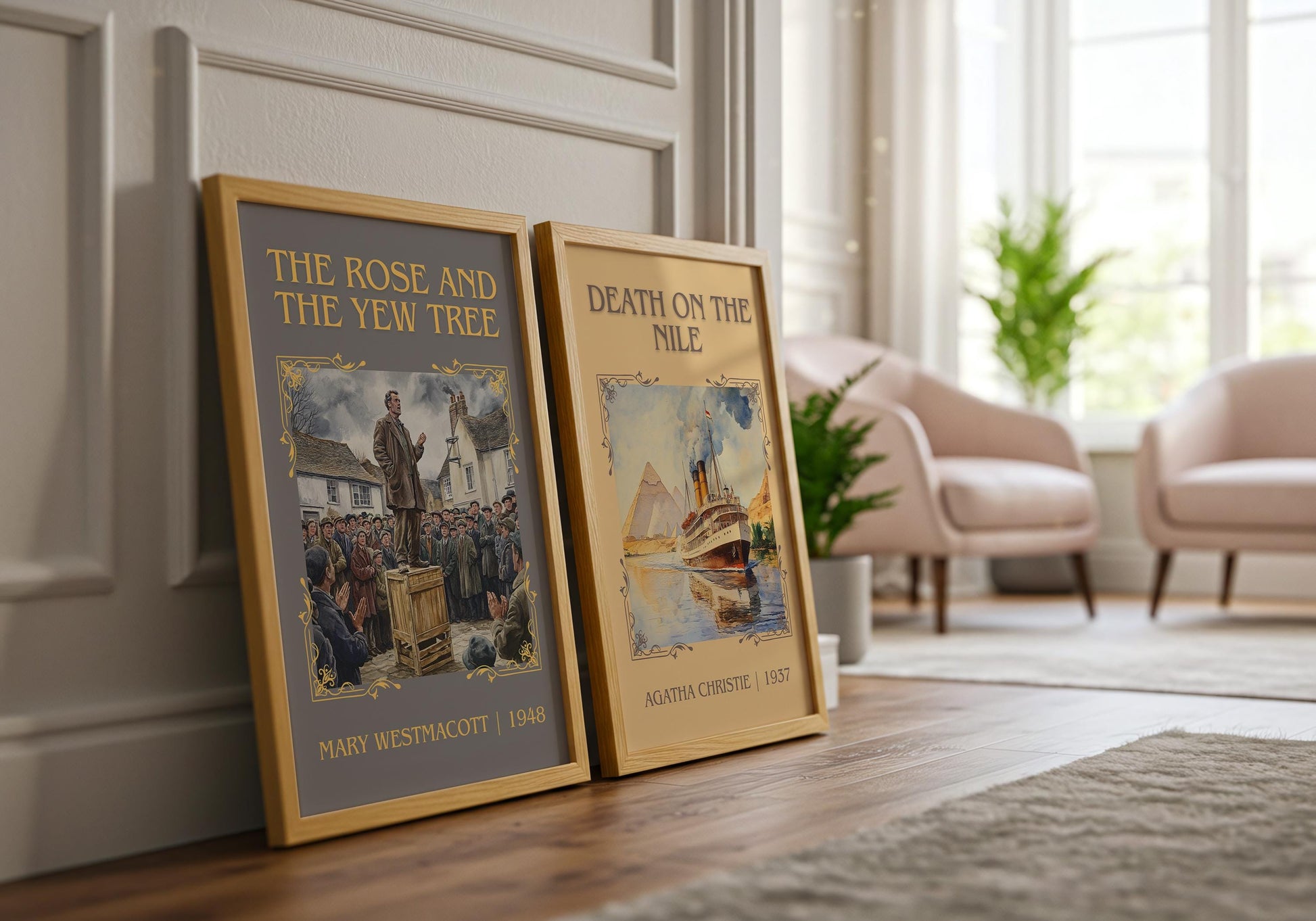 The Rose And The Yew Tree by Mary Westmacott | Descriptive Book Poster | Minimalist