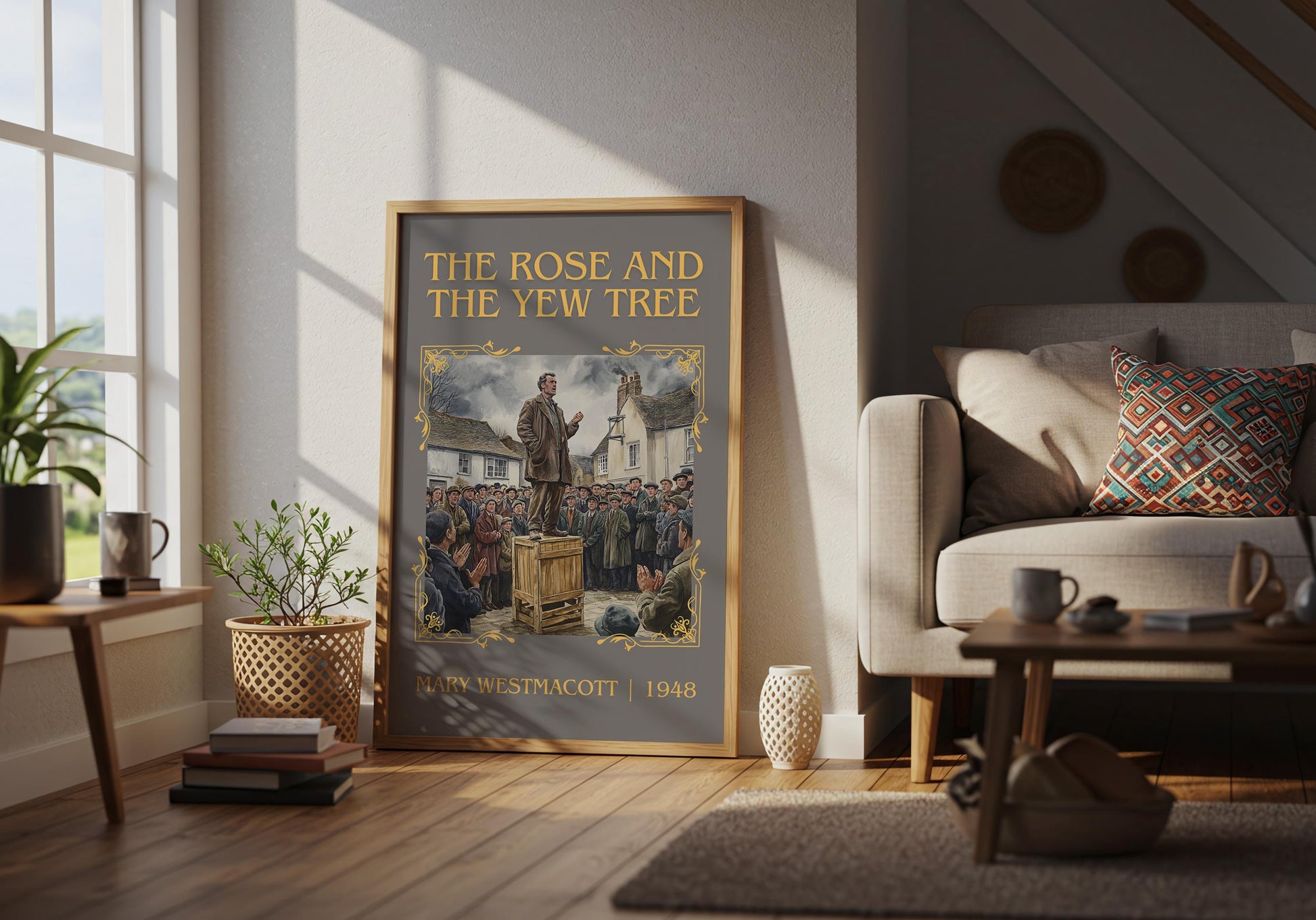 The Rose And The Yew Tree by Mary Westmacott | Descriptive Book Poster | Minimalist