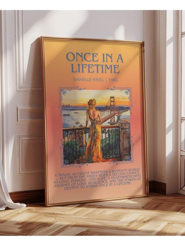 Once in a Lifetime minimalist poster paper finish options – matte satin gloss