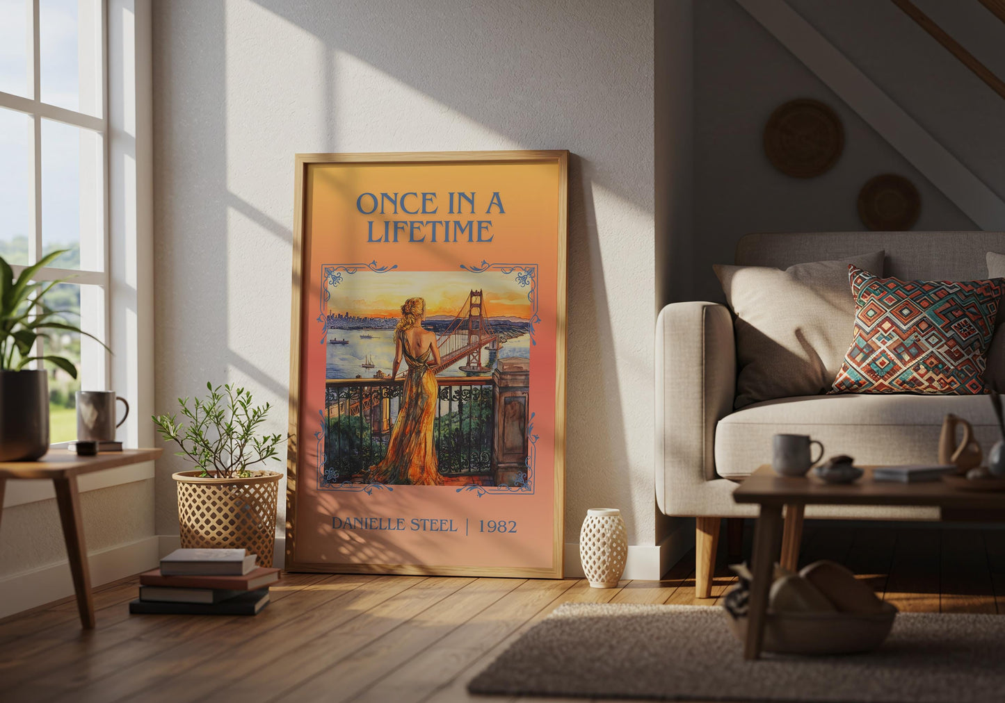 Once In A Lifetime by Danielle Steel | Descriptive Book Poster | Minimalist