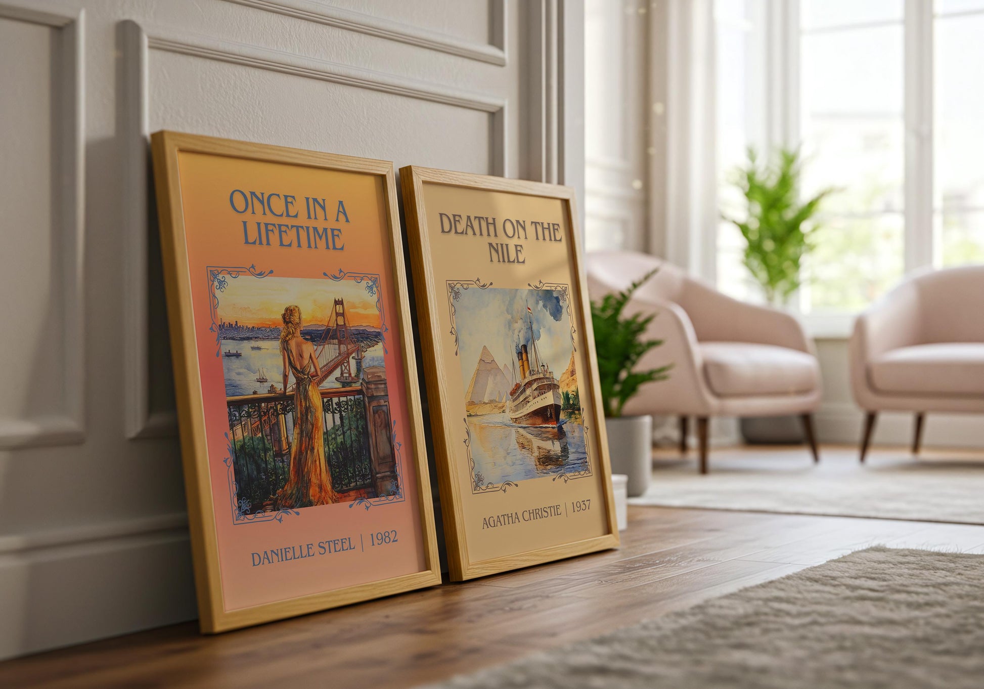 Once In A Lifetime by Danielle Steel | Descriptive Book Poster | Minimalist