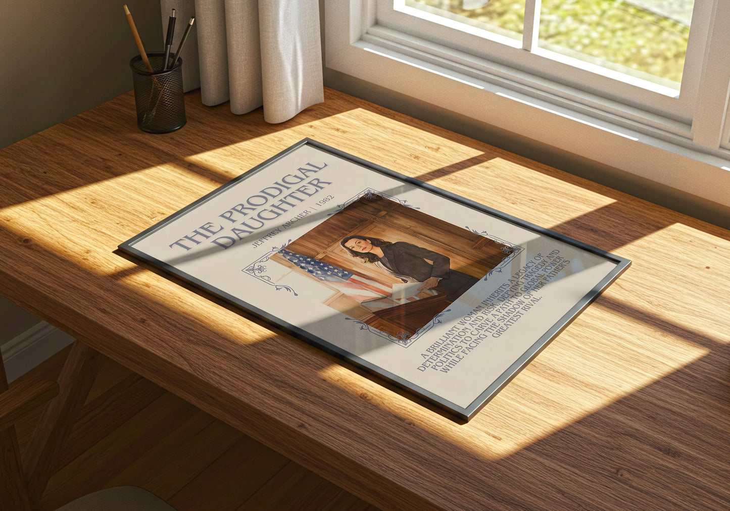 The Prodigal Daughter by Jeffrey Archer | Descriptive Book Poster | Blurby