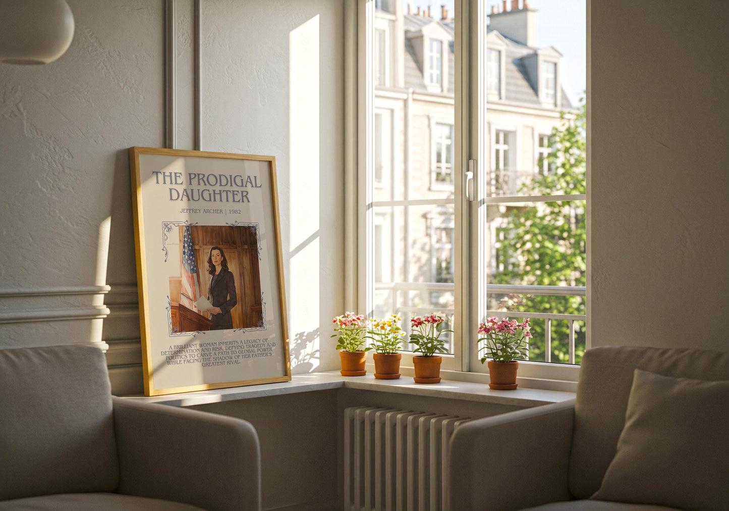 The Prodigal Daughter by Jeffrey Archer | Descriptive Book Poster | Blurby