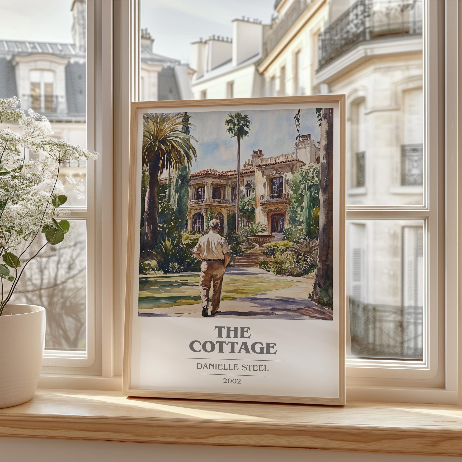 The Cottage book cover book poster framed on wall – romance wall art