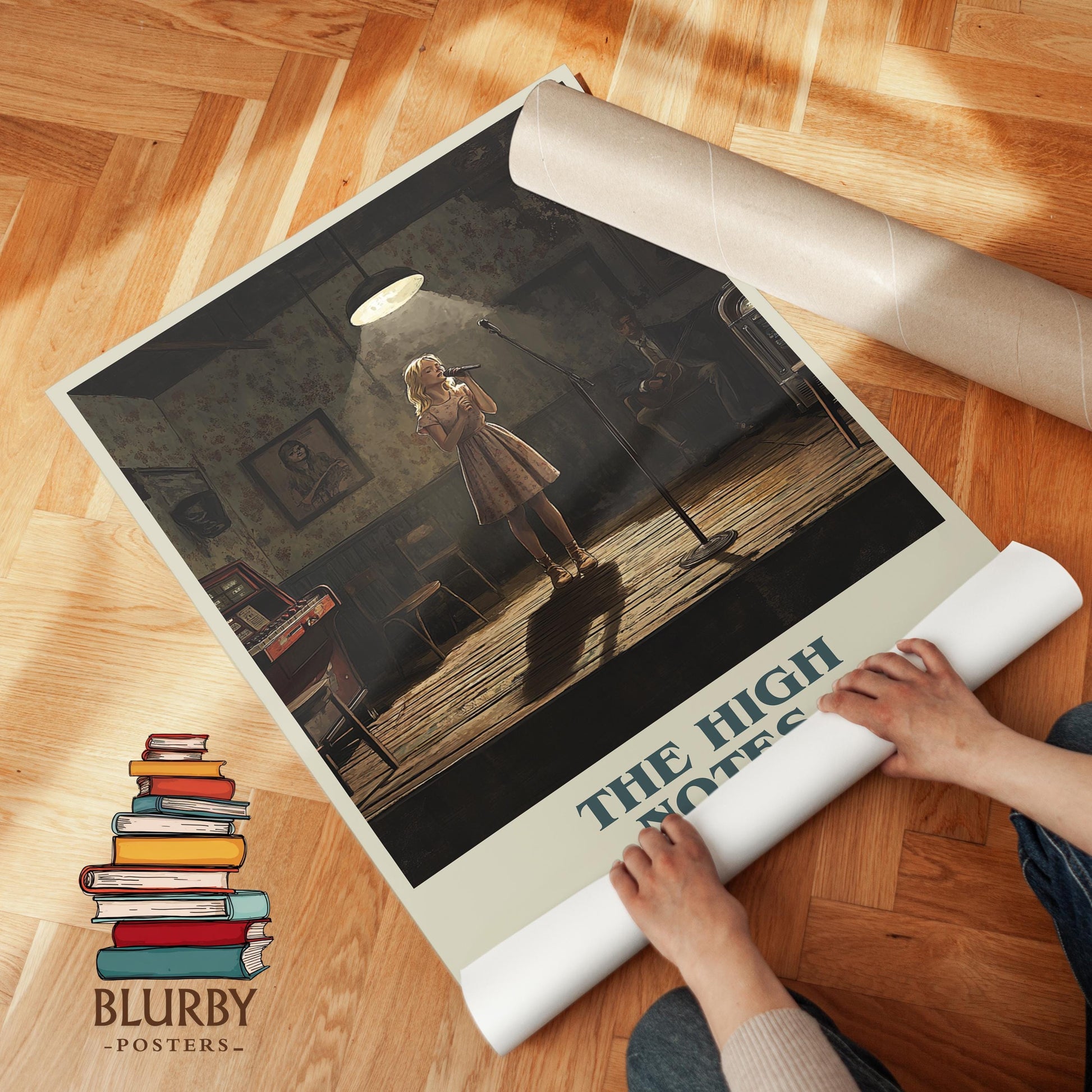 The High Notes book poster packaging – museum-quality print rolled in protective tube