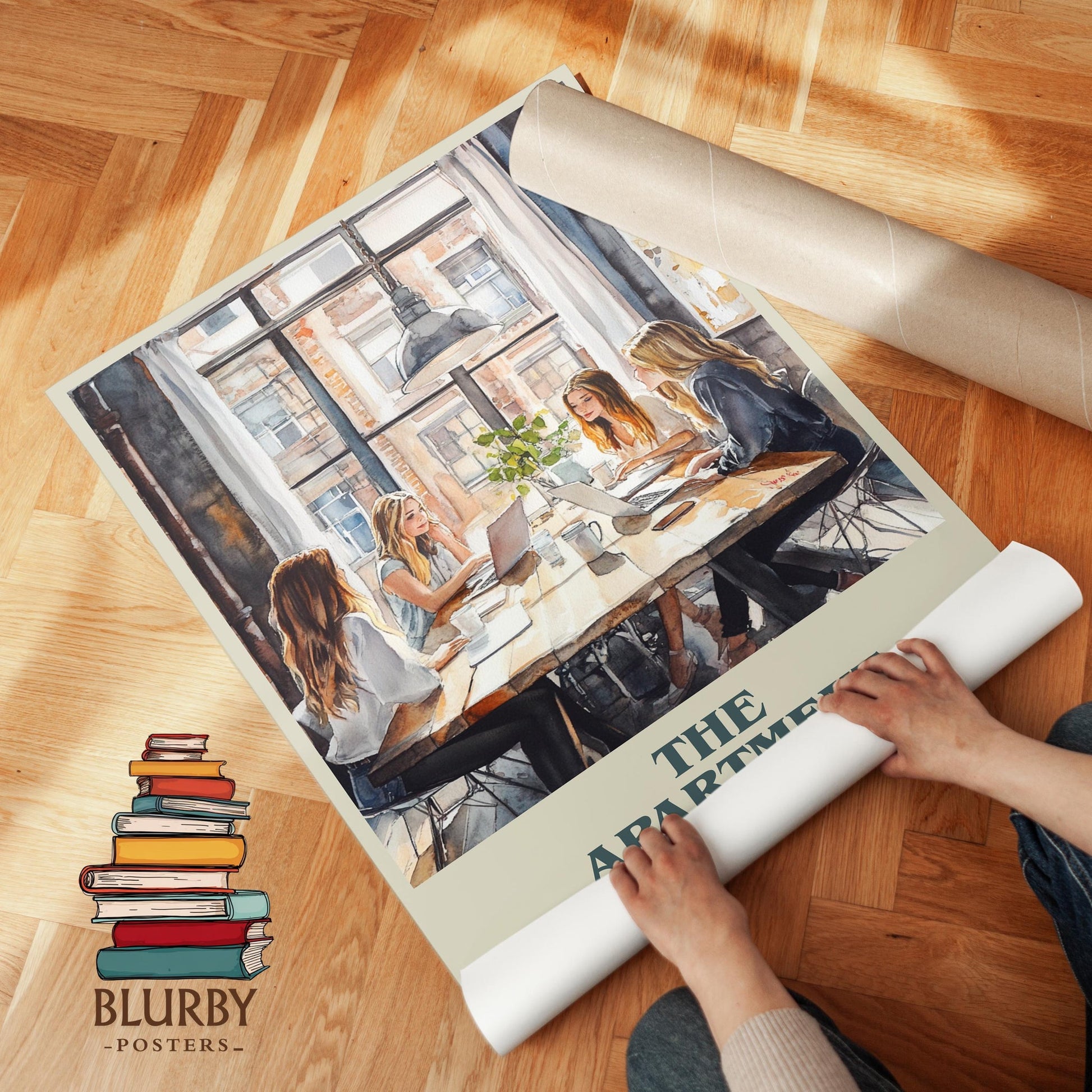 The Apartment book cover literary print detail – Danielle Steel book art