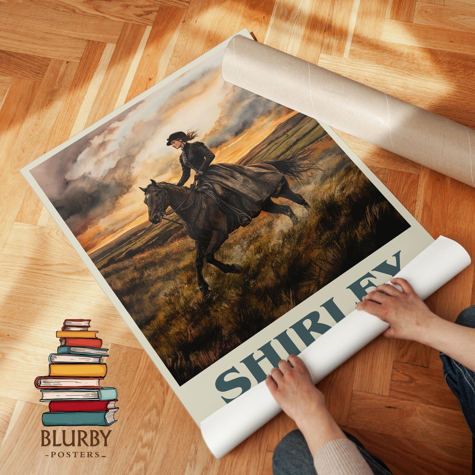 Shirley book cover poster paired in gallery wall – literary art prints