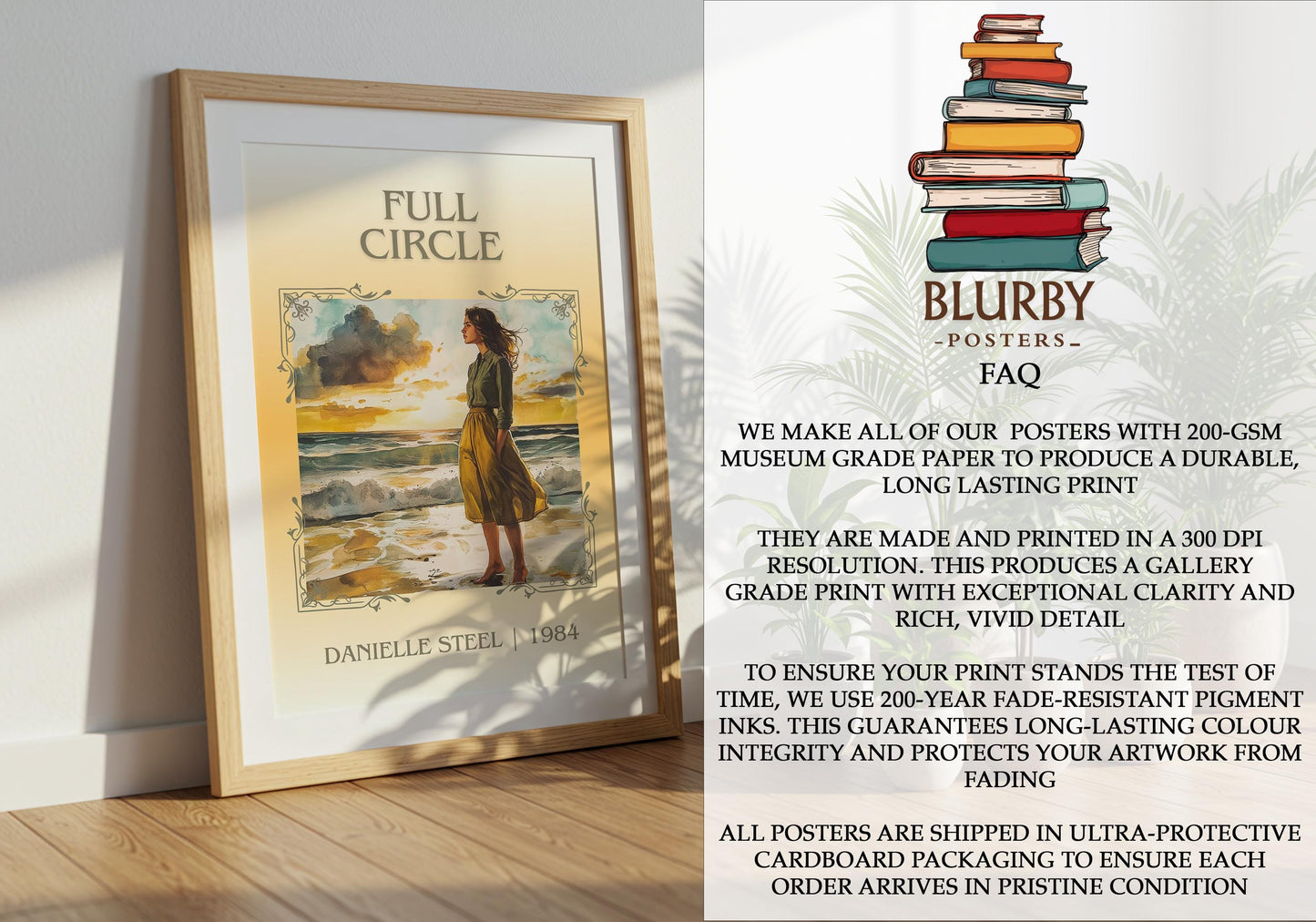 Full Circle by Danielle Steel | Descriptive Book Poster | Minimalist