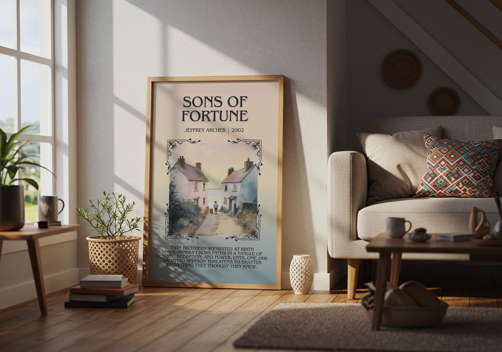 Sons Of Fortune by Jeffrey Archer | Descriptive Book Poster | Blurby