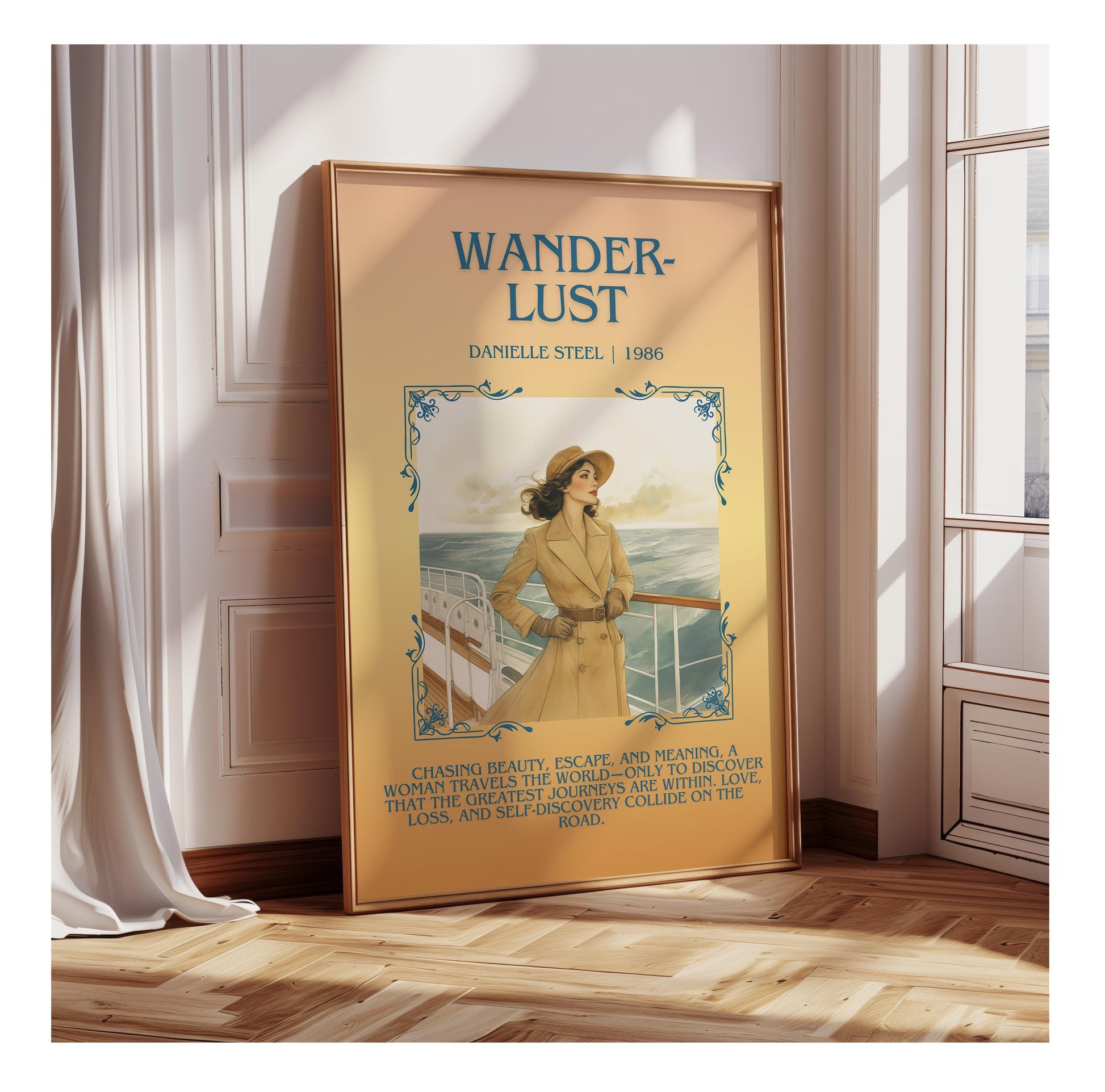 Wanderlust by Danielle Steel | Descriptive Book Poster | Blurby