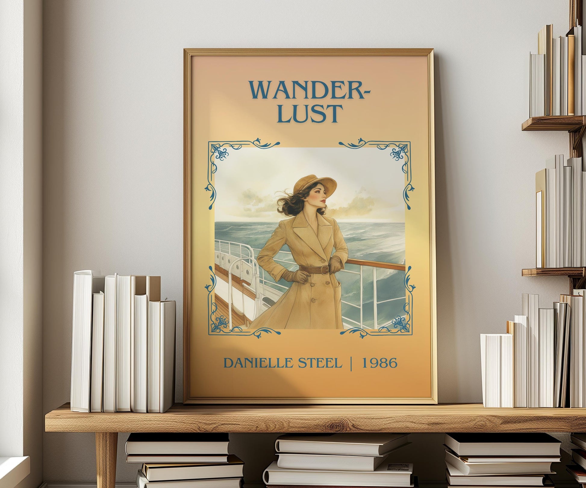 Wanderlust by Danielle Steel | Descriptive Book Poster | Minimalist