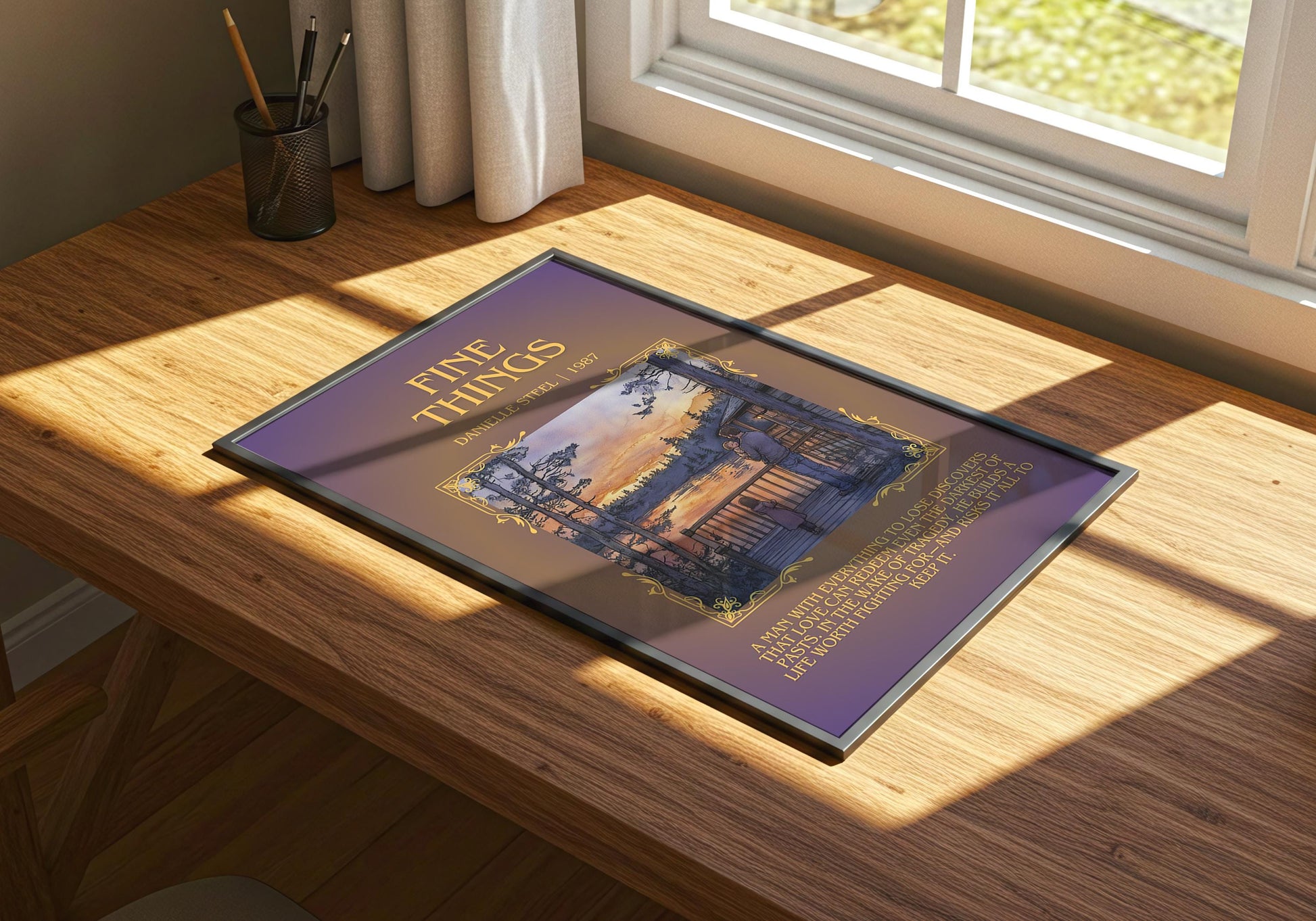 Fine Things by Danielle Steel | Descriptive Book Poster | Blurby