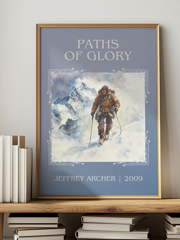 Paths of Glory classic book art print in frame leaning in hallway – non fiction wall art
