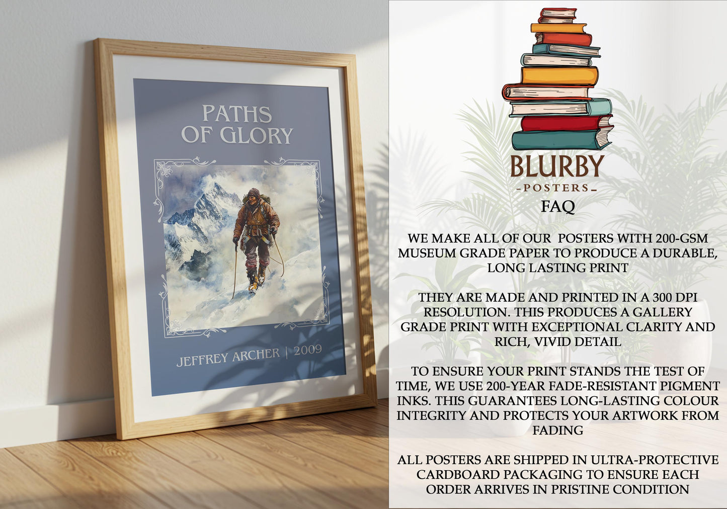 Paths Of Glory by Jeffrey Archer | Descriptive Book Poster | Minimalist