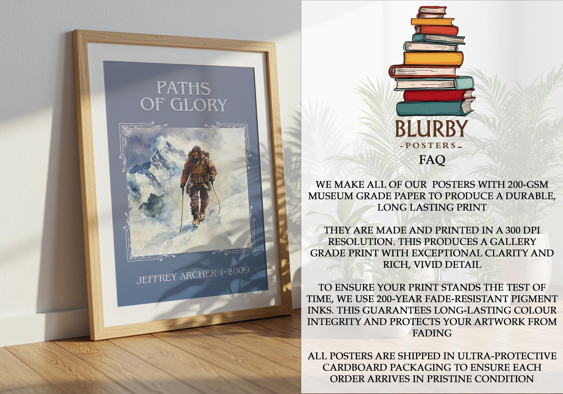 Paths Of Glory by Jeffrey Archer | Descriptive Book Poster | Minimalist