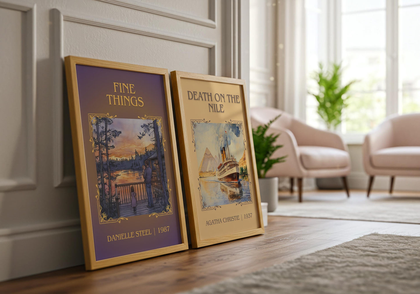 Fine Things by Danielle Steel | Descriptive Book Poster | Minimalist