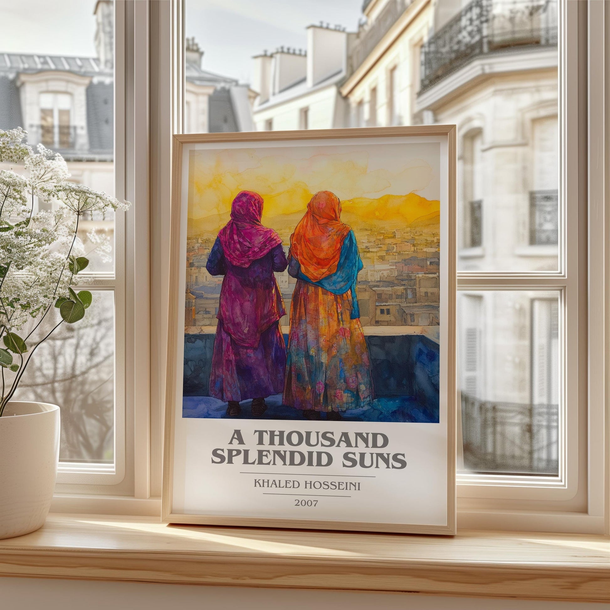 A Thousand Splendid Suns book cover book poster framed on wall – historical fiction wall art
