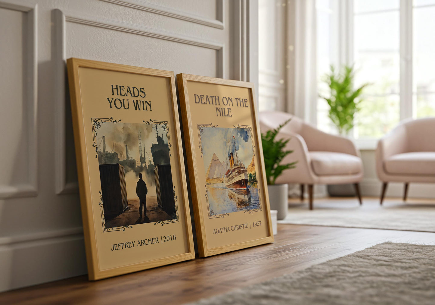 Heads You Win by Jeffrey Archer | Descriptive Book Poster | Minimalist