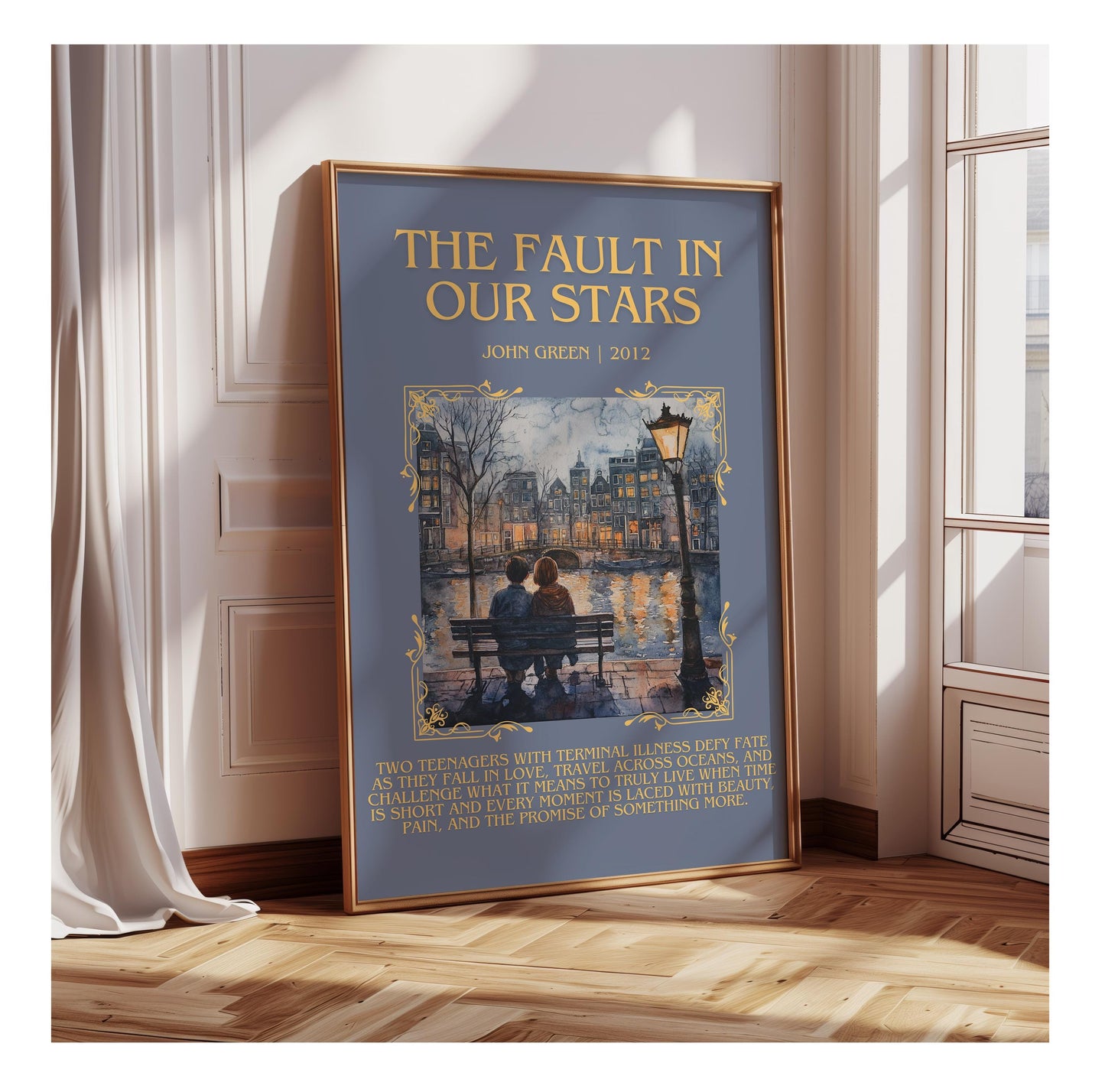 The Fault In Our Stars by John Green | Descriptive Book Poster | Blurby