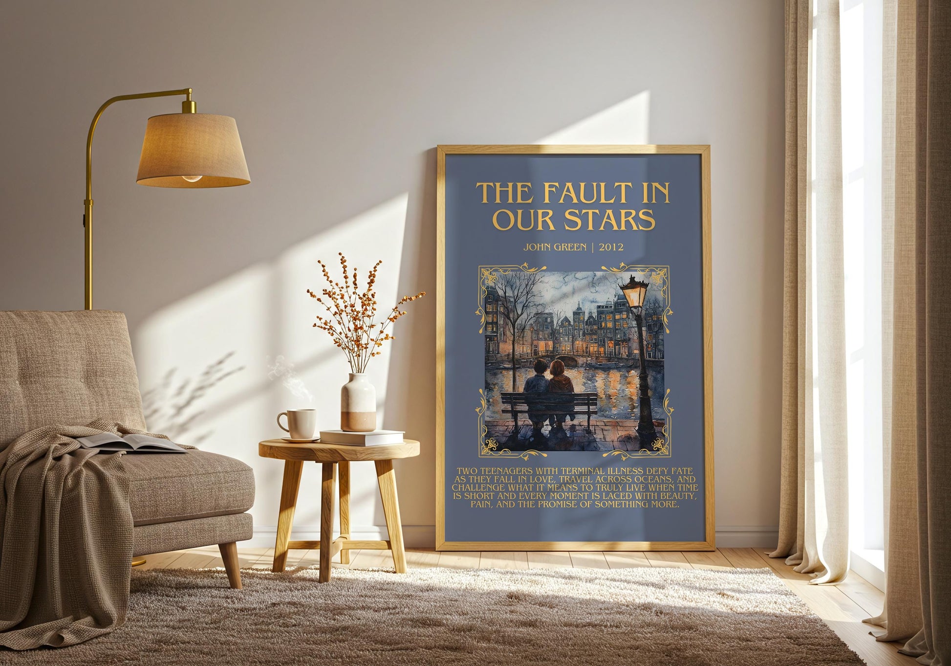 The Fault In Our Stars by John Green | Descriptive Book Poster | Blurby