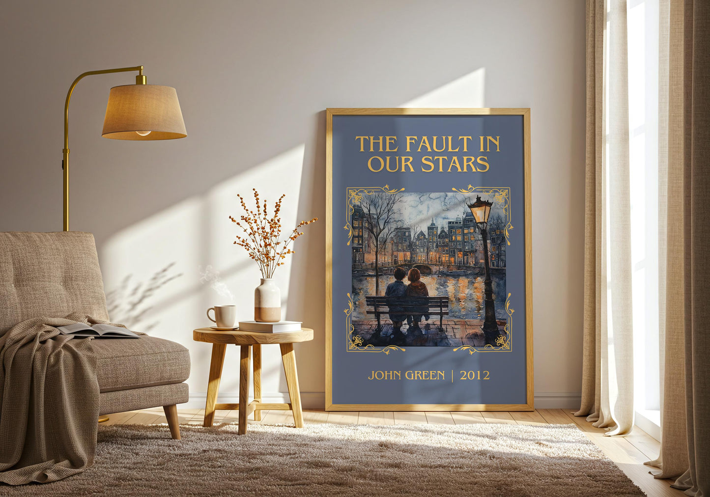 The Fault In Our Stars by John Green | Descriptive Book Poster | Minimalist