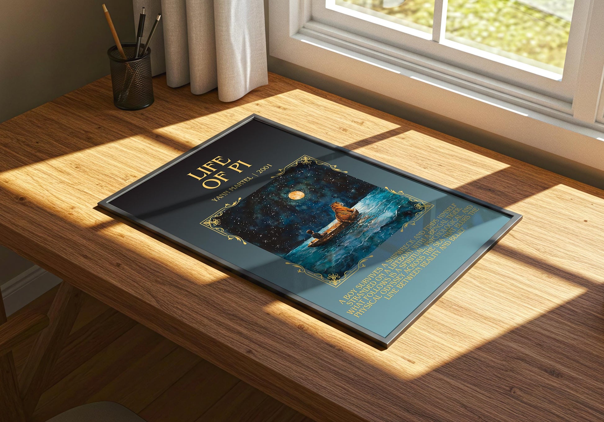Life Of Pi by Yann Martell | Descriptive Book Poster | Blurby