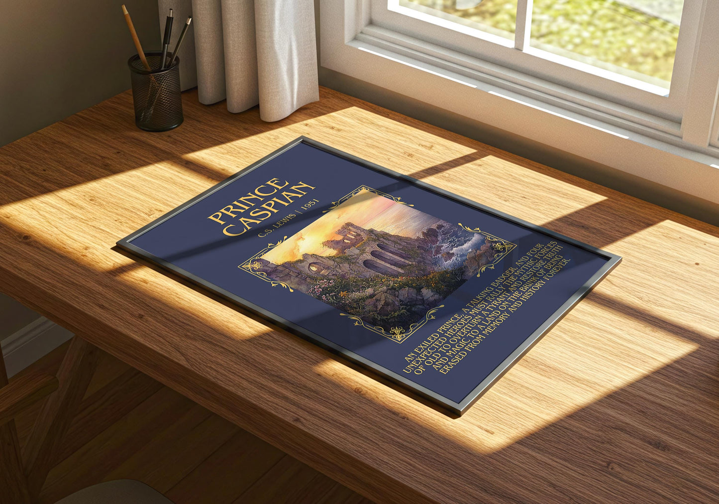 Prince Caspian by C.S. Lewis | Descriptive Book Poster | Blurby