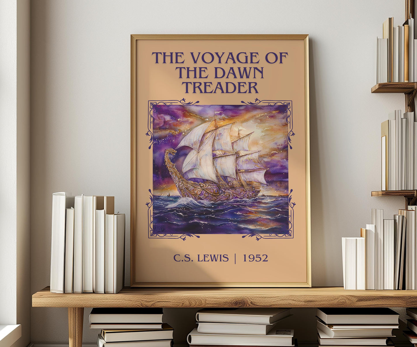 The Voyage Of The Dawn Treader by C.S. Lewis | Descriptive Book Poster | Minimalist