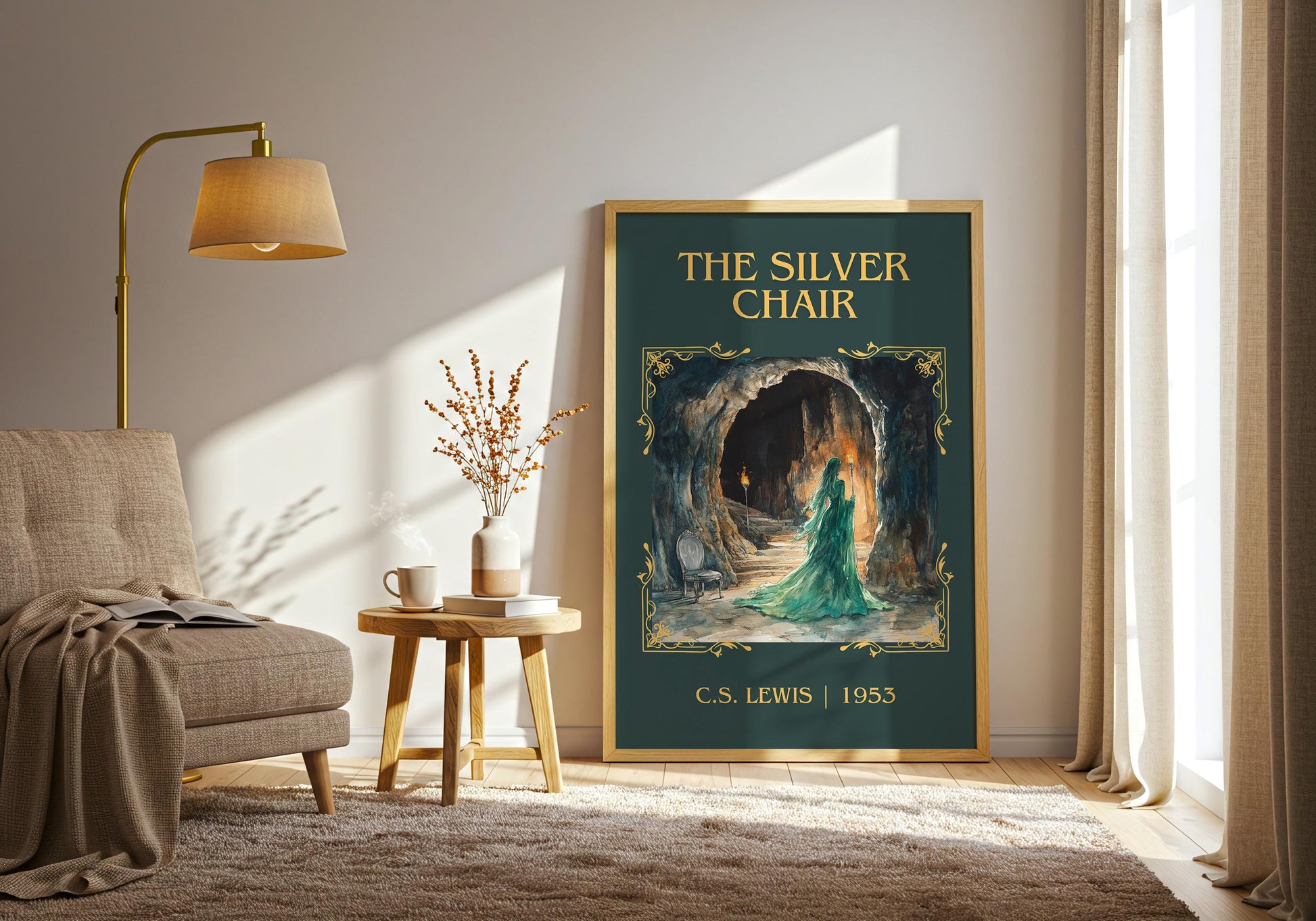 The Silver Chair by C.S. Lewis | Descriptive Book Poster | Minimalist
