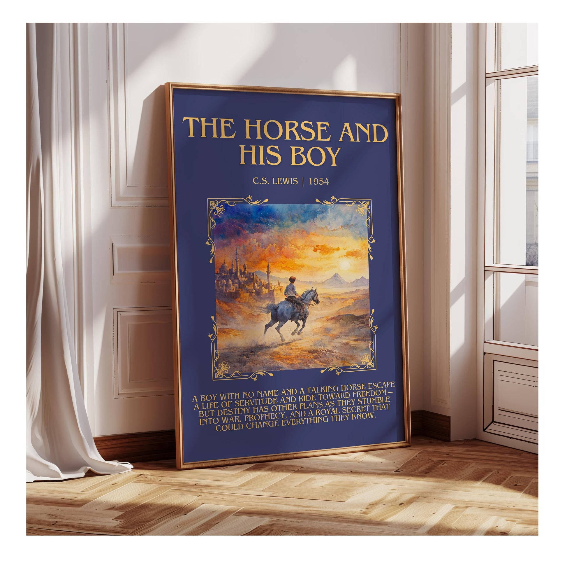 The Horse And His Boy by C.S. Lewis | Descriptive Book Poster | Blurby
