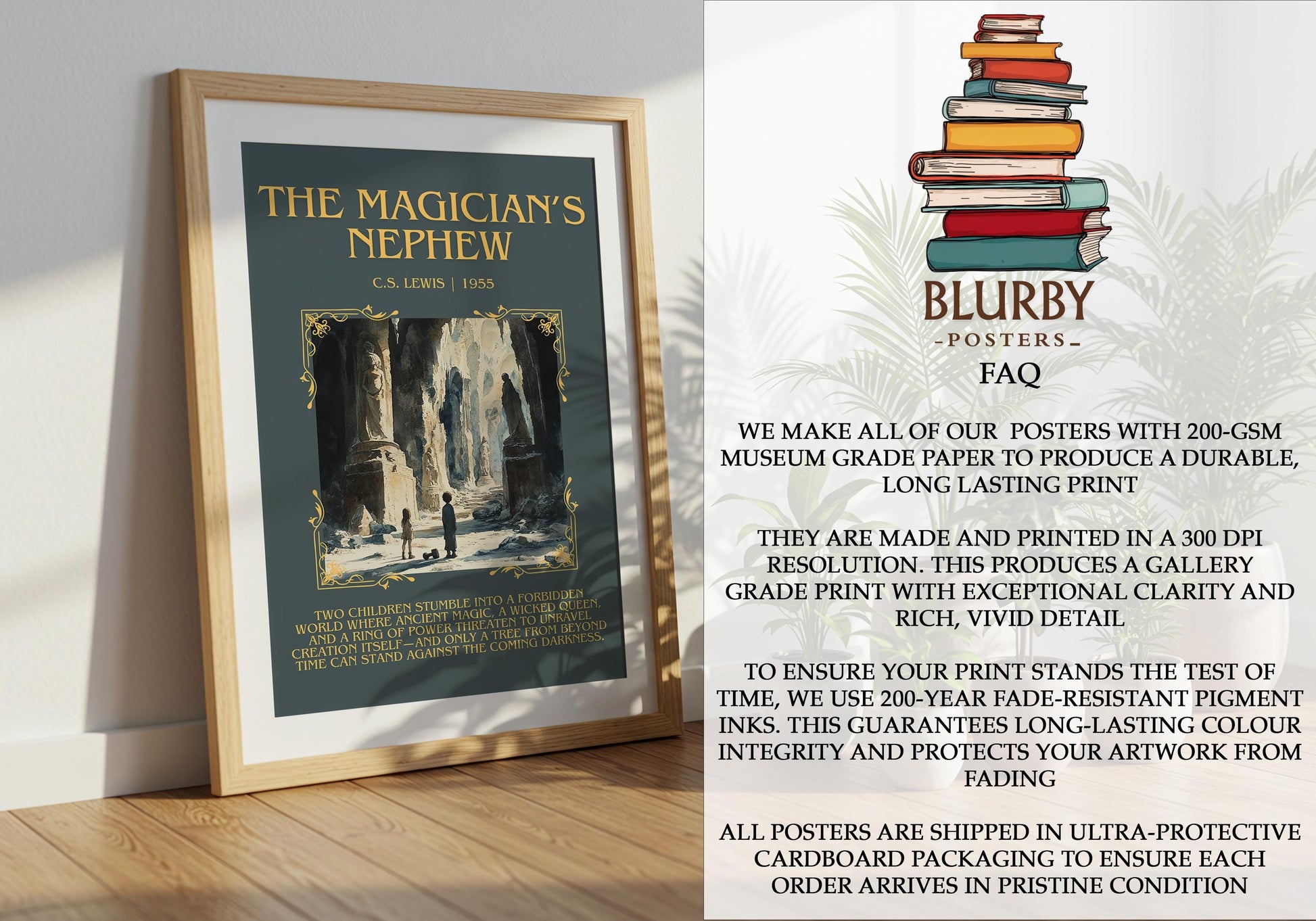 The Magician's Nephew by C.S. Lewis | Descriptive Book Poster | Blurby