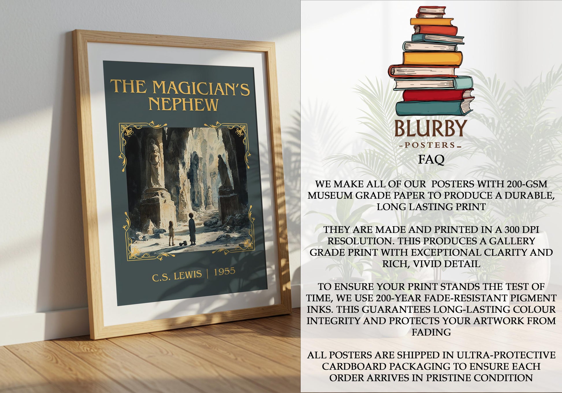 The Magician's Nephew by C.S. Lewis | Descriptive Book Poster | Minimalist