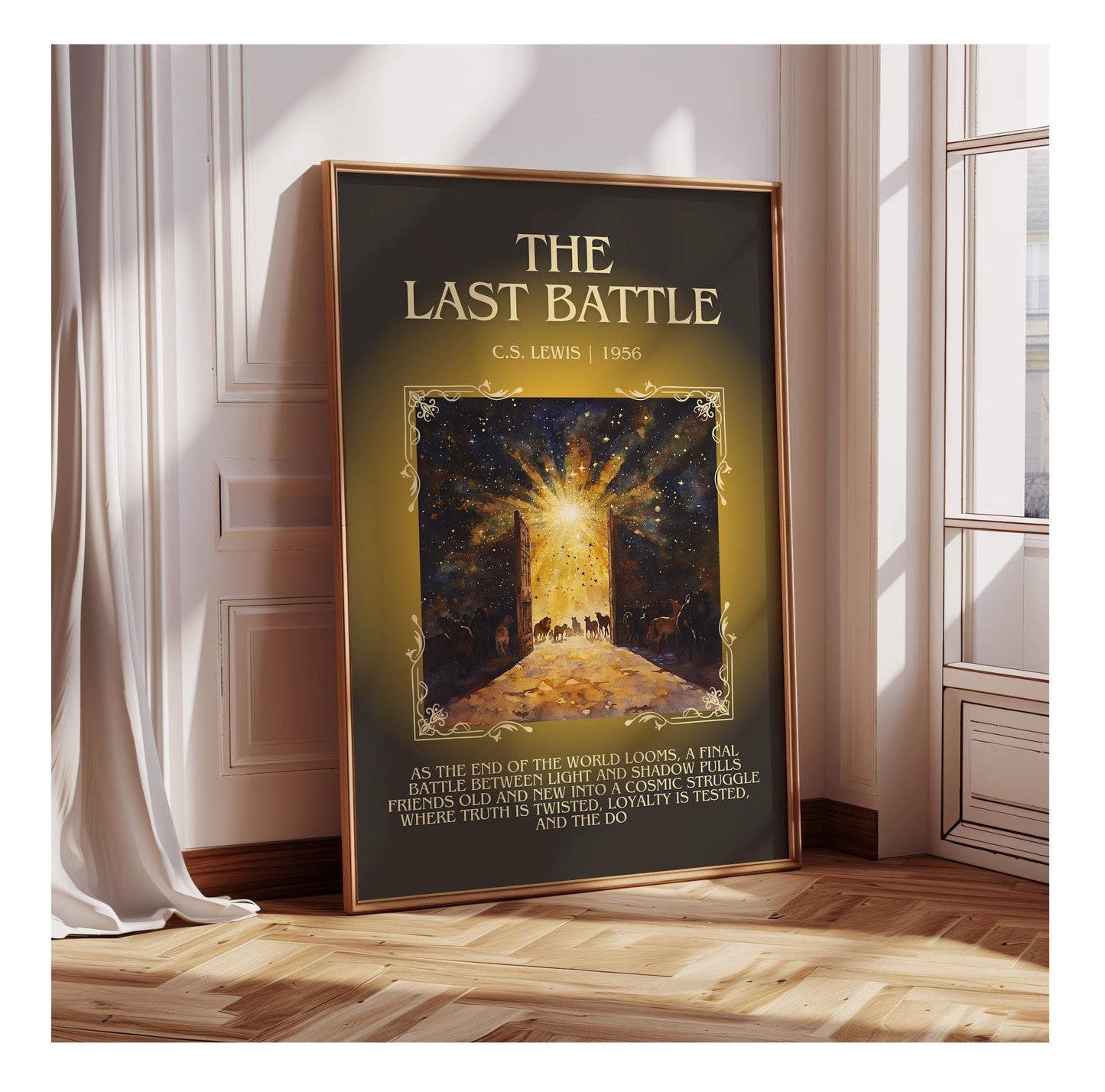 The Last Battle by C.S. Lewis | Descriptive Book Poster | Blurby