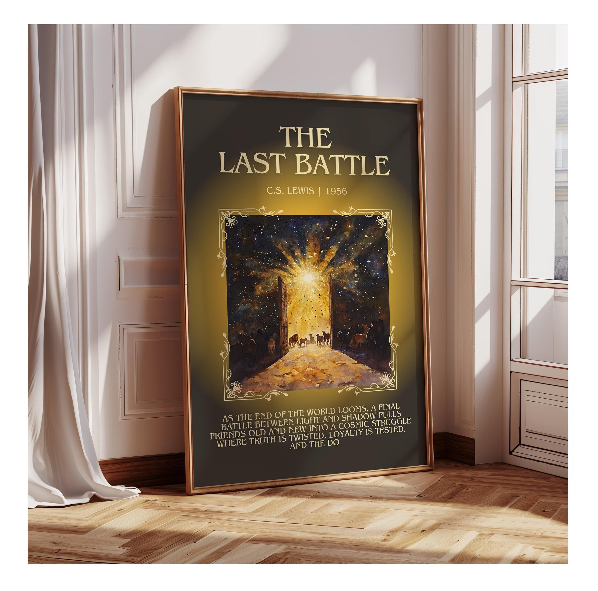 The Last Battle by C.S. Lewis | Descriptive Book Poster | Blurby