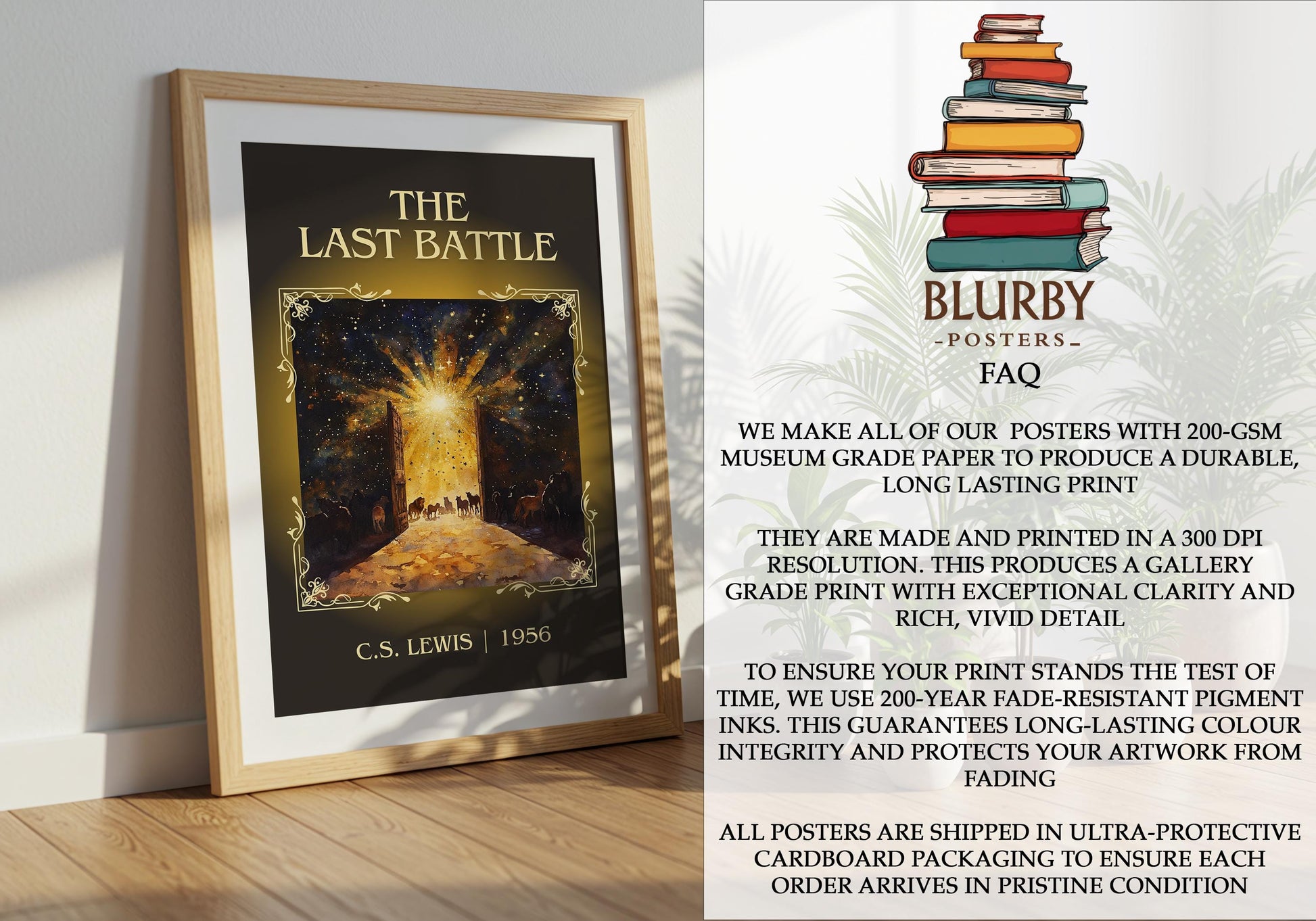 The Last Battle by C.S. Lewis | Descriptive Book Poster | Minimalist