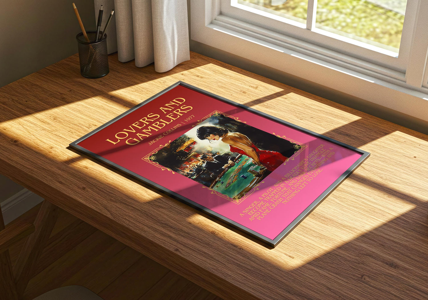 Lovers and Gamblers by Jackie Collins | Descriptive Book Poster | Blurby