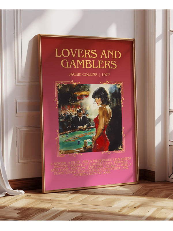 Lovers and Gamblers minimalist poster paper finish options – matte satin gloss