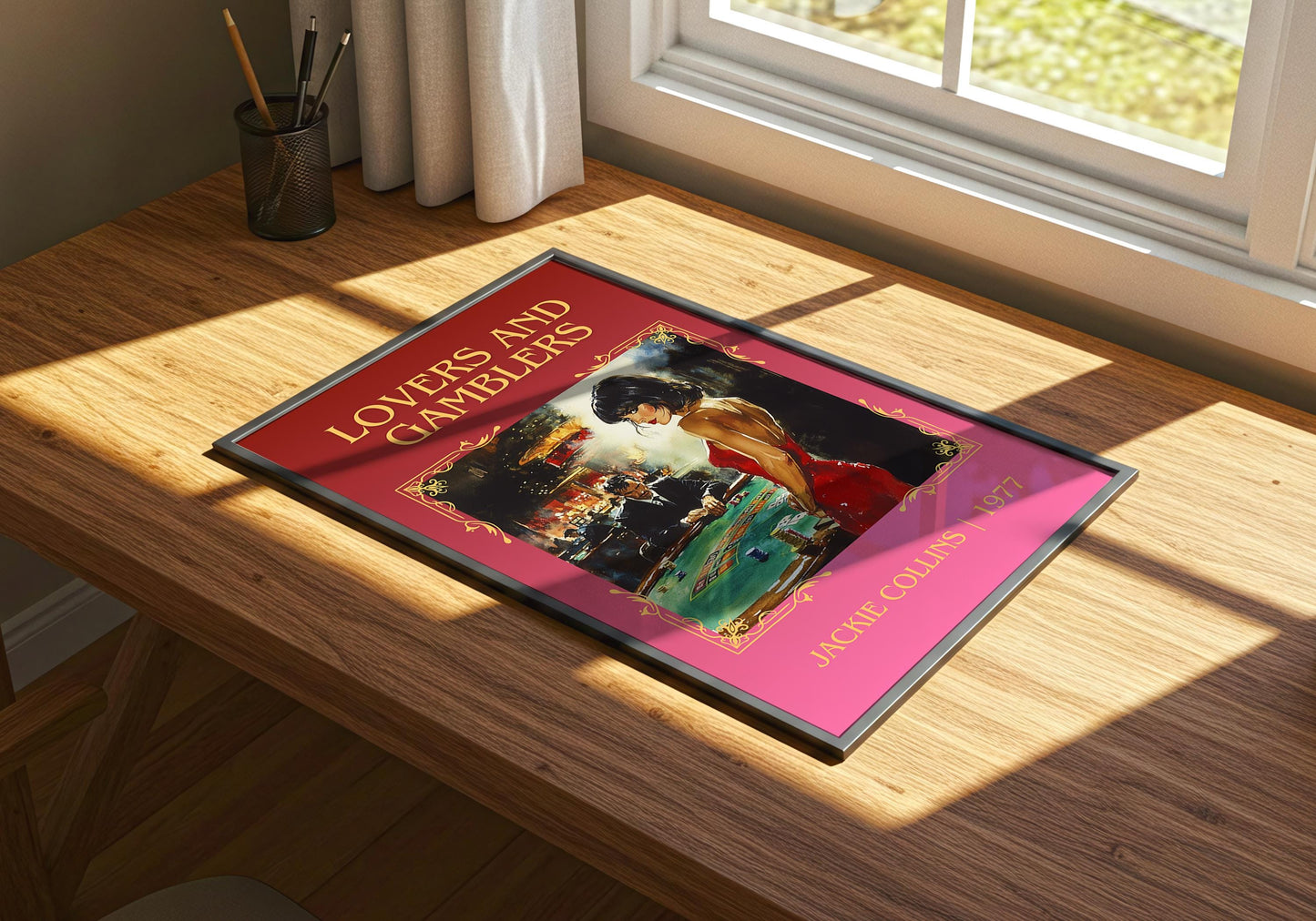 Lovers And Gamblers by Jackie Collins | Descriptive Book Poster | Minimalist