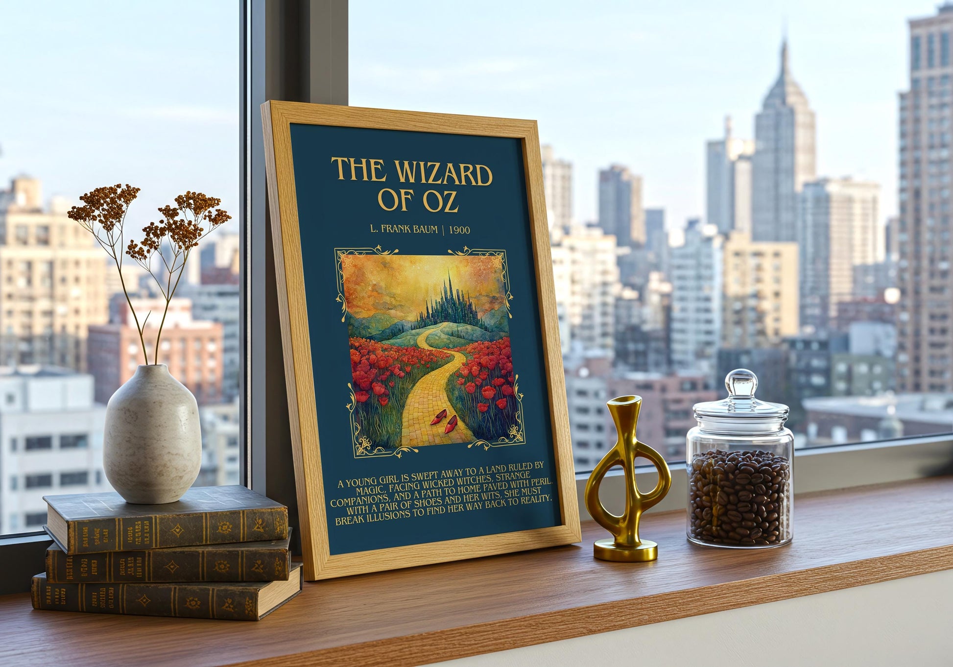 The Wizard Of Oz by L. Frank Baum | Descriptive Book Poster | Blurby