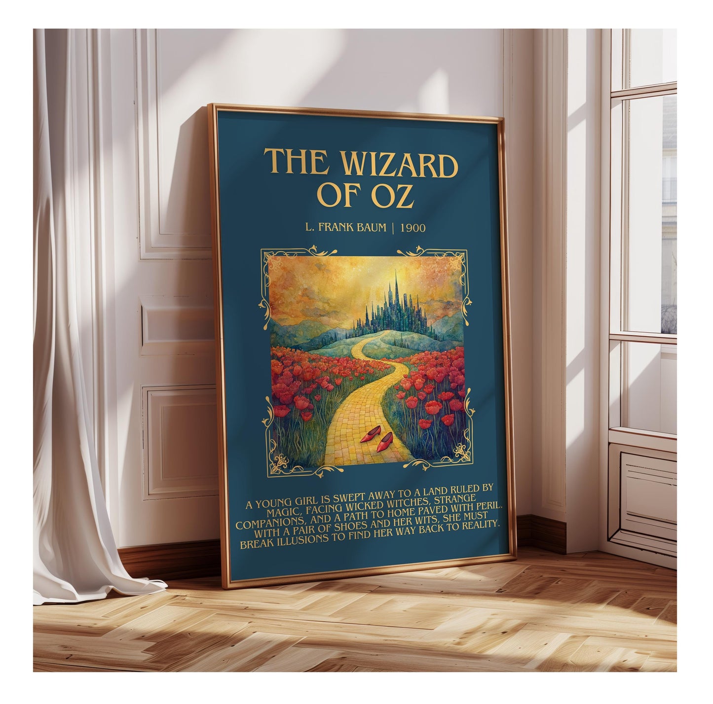 The Wizard Of Oz by L. Frank Baum | Descriptive Book Poster | Blurby