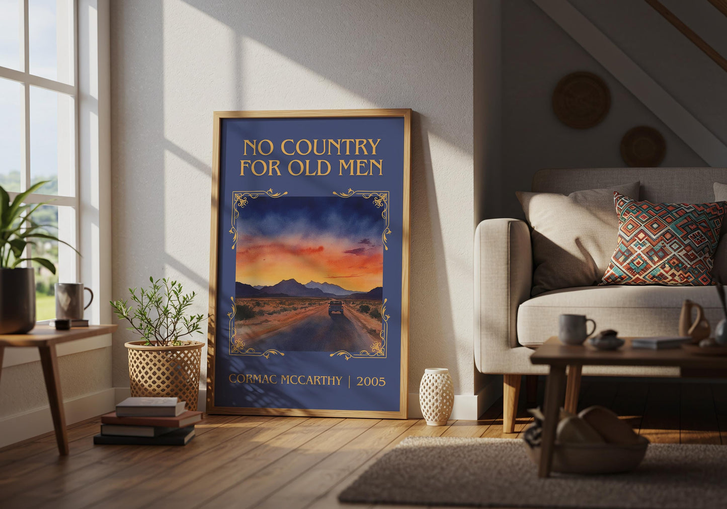 No Country For Old Men by Cormac McCarthy | Descriptive Book Poster | Minimalist