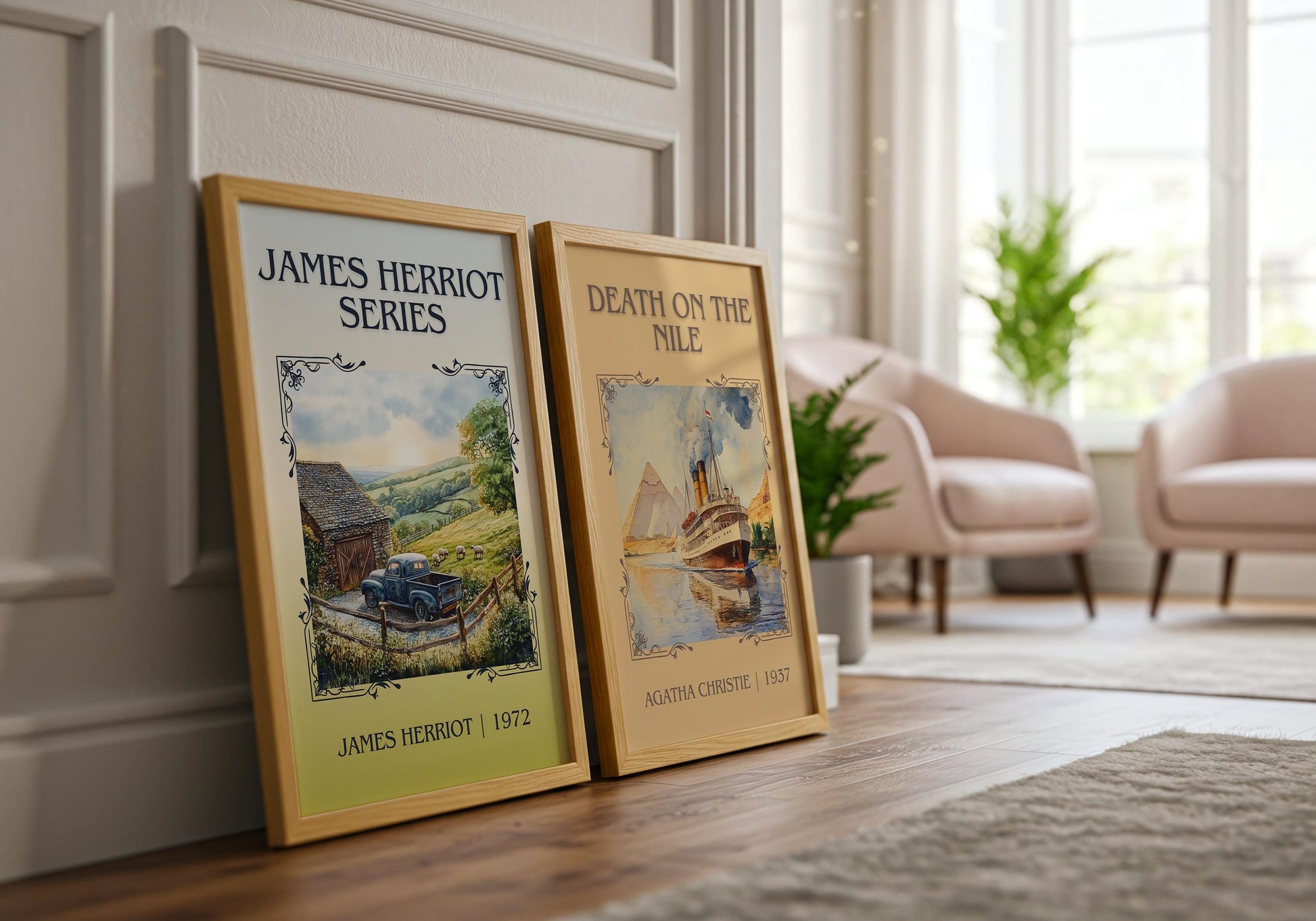 James Herriot Series by James Herriot | Descriptive Book Poster | Minimalist