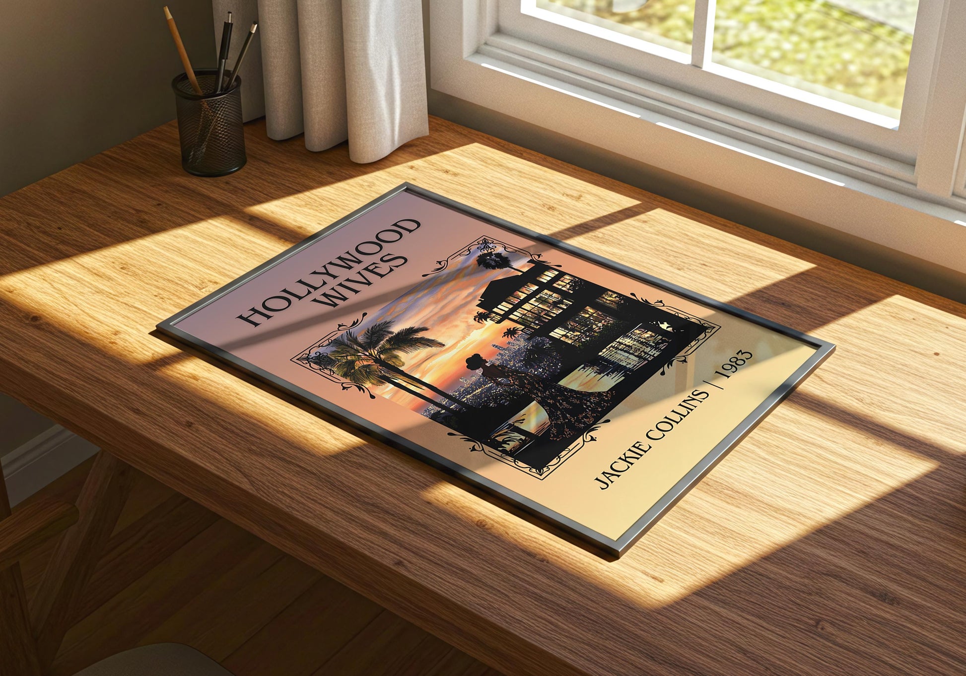 Hollywood Wives by Jackie Collins | Descriptive Book Poster | Minimalist