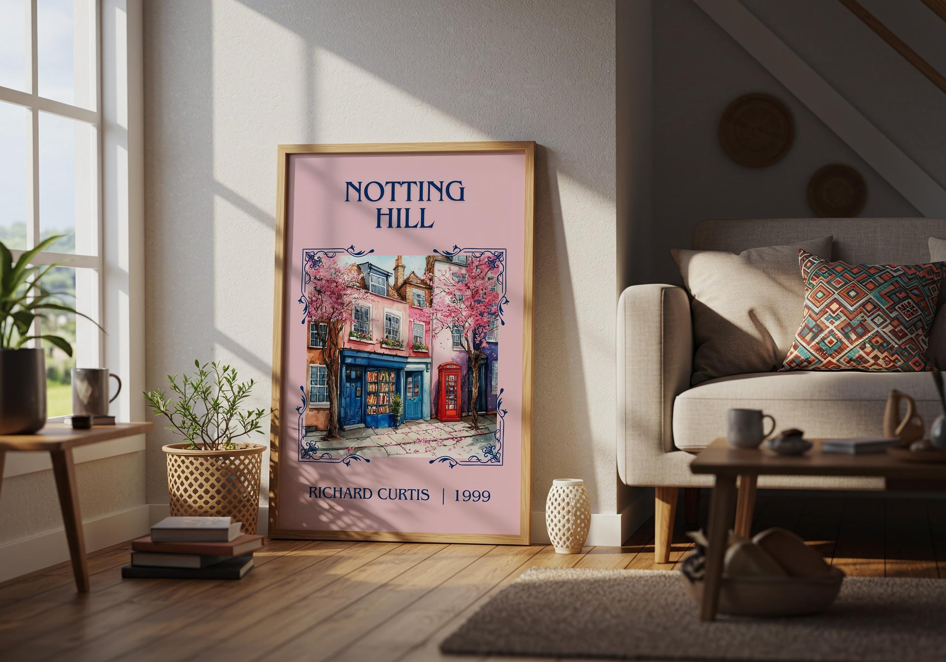 Notting Hill by Richard Curtis | Descriptive Book Poster | Minimalist