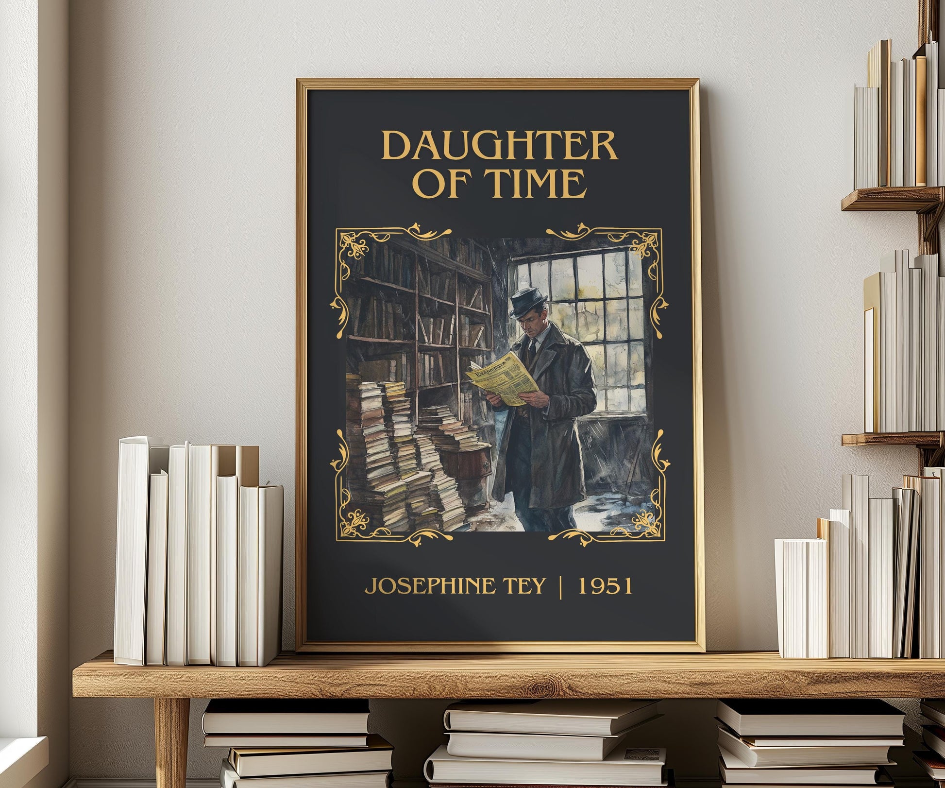 Daughter Of Time by Josephine Tey | Descriptive Book Poster | Minimalist