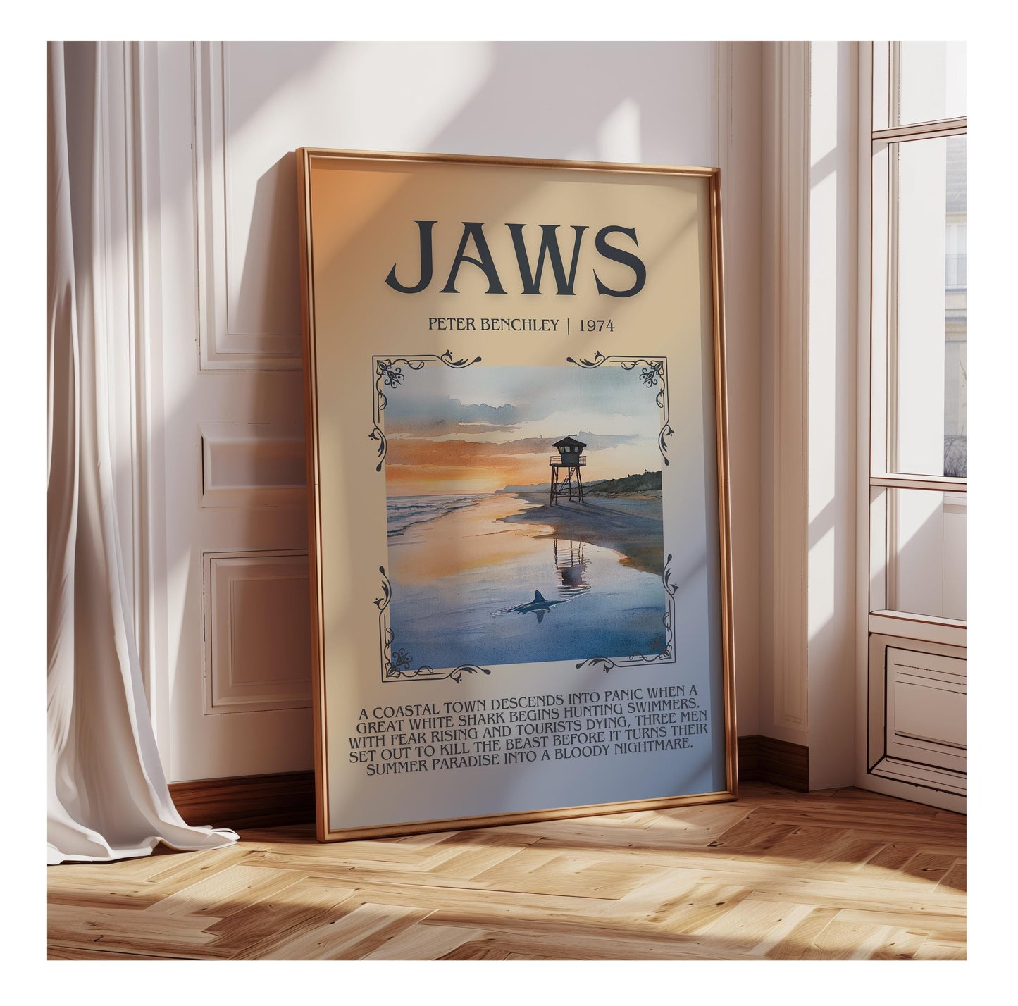 Jaws by Peter Benchley | Descriptive Book Poster | Blurby