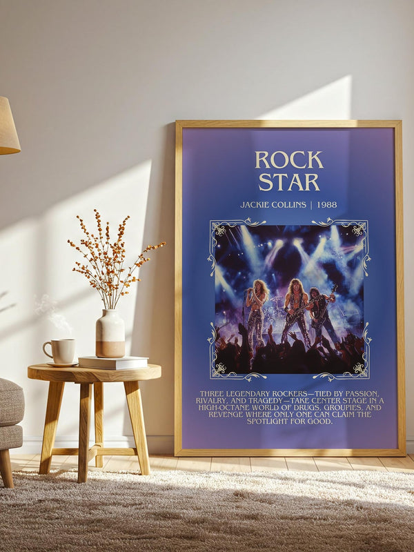 Rock Star minimalist poster paper finish options – matte satin gloss