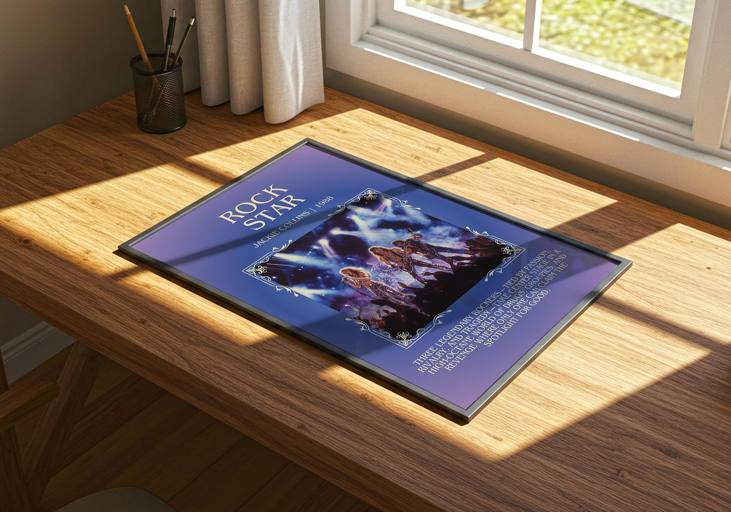 Rockstar by Jackie Collins | Descriptive Book Poster | Blurby