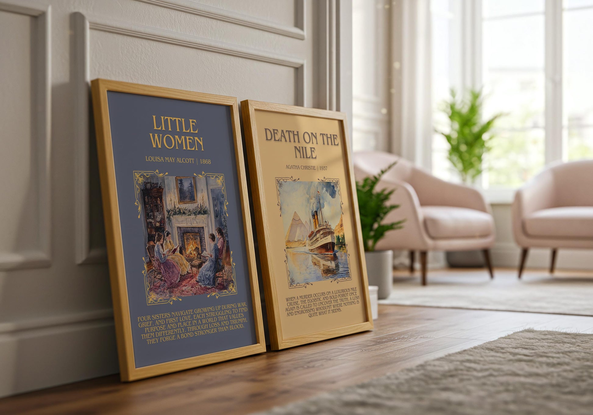 Little Women by Louisa May Alcott | Descriptive Book Poster | Blurby