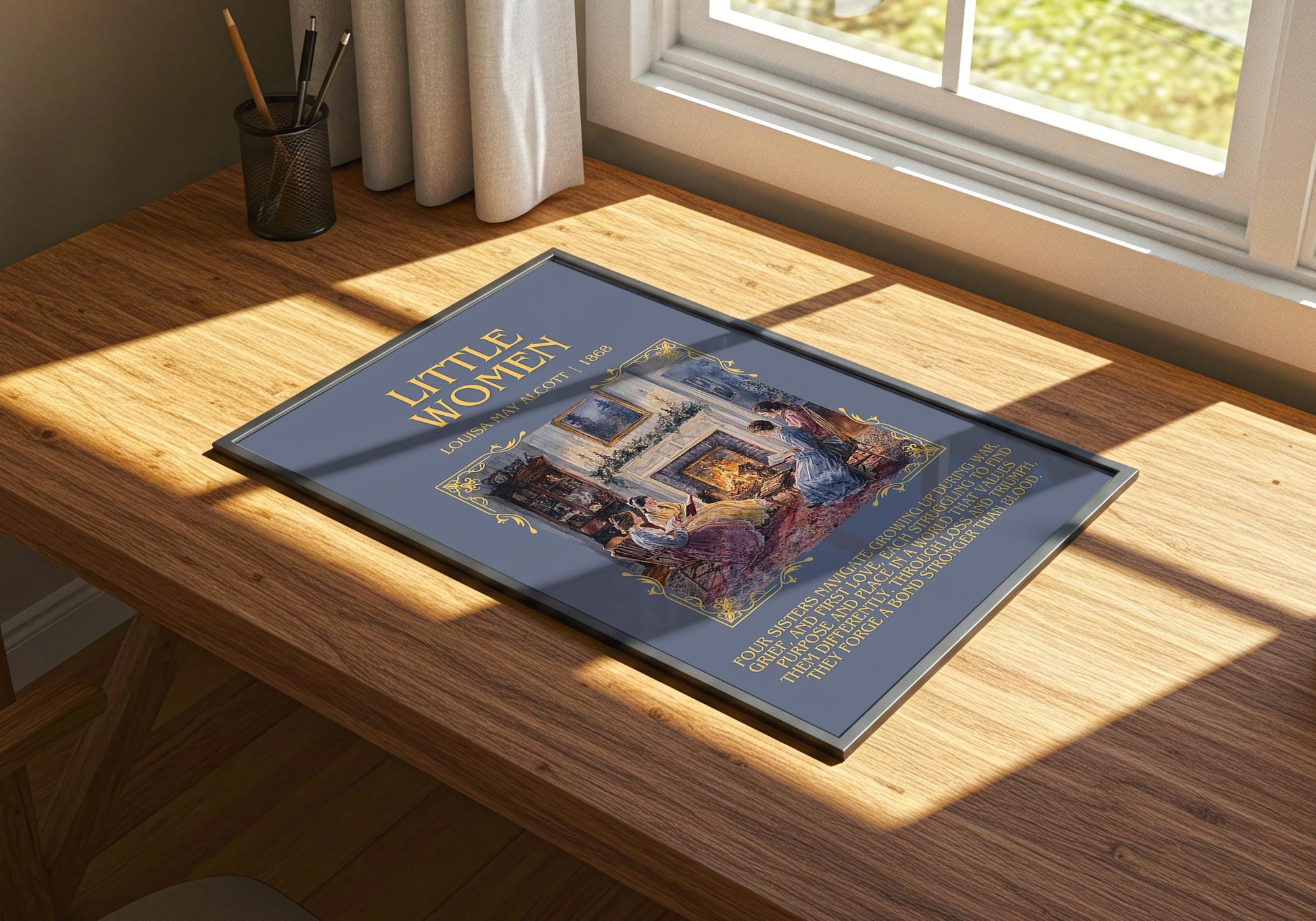 Little Women by Louisa May Alcott | Descriptive Book Poster | Blurby